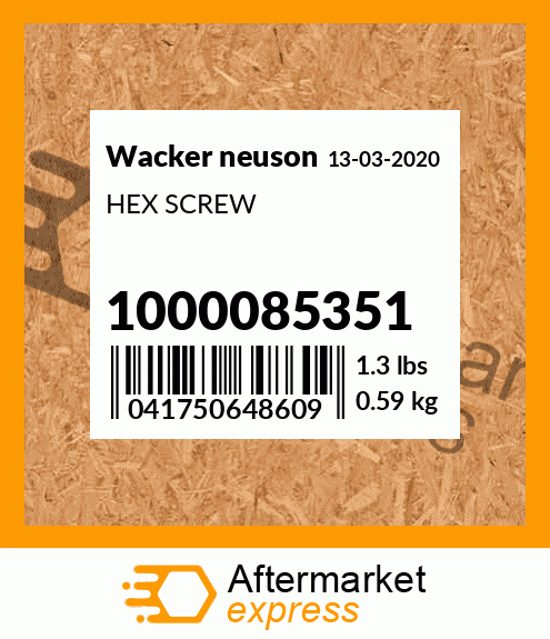 HEX SCREW 1000085351