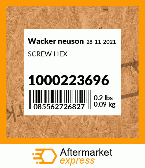 SCREW HEX 1000223696