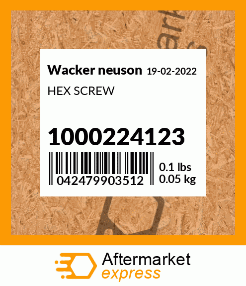 HEX SCREW 1000224123