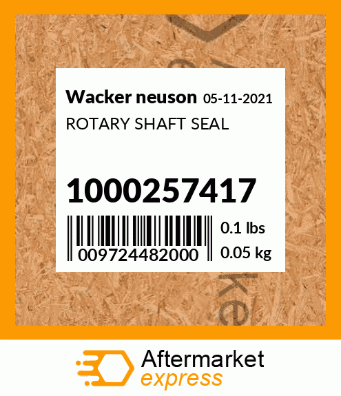 ROTARY SHAFT SEAL 1000257417