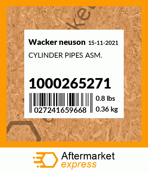 CYLINDER PIPES ASM. 1000265271