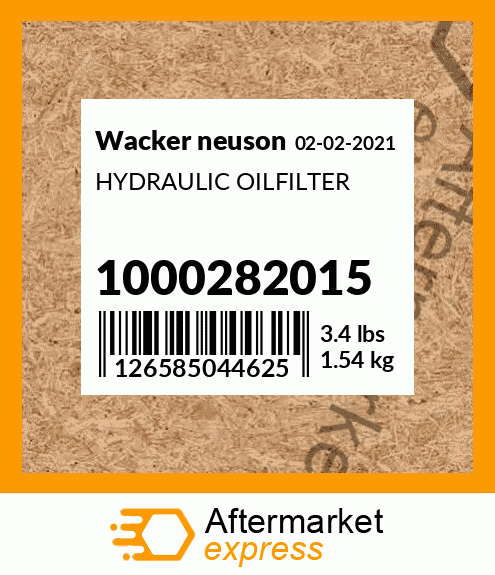 HYDRAULIC OILFILTER 1000282015