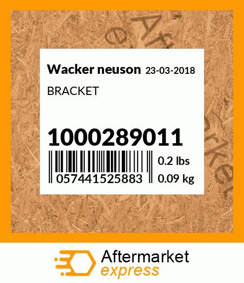 BRACKET 1000289011