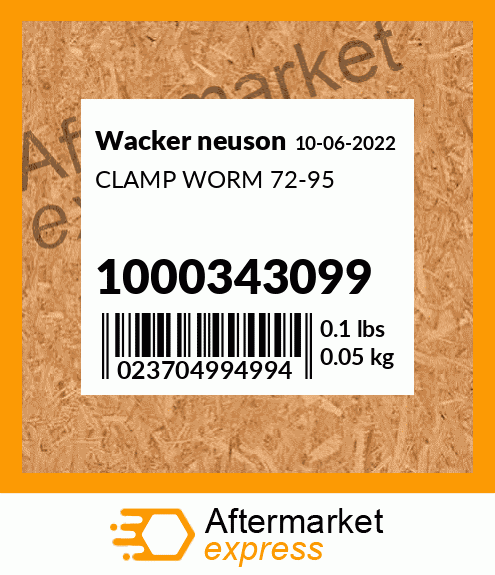 CLAMP WORM 72-95 1000343099