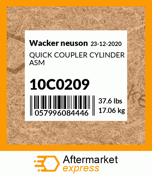 QUICK COUPLER CYLINDER ASM 10C0209