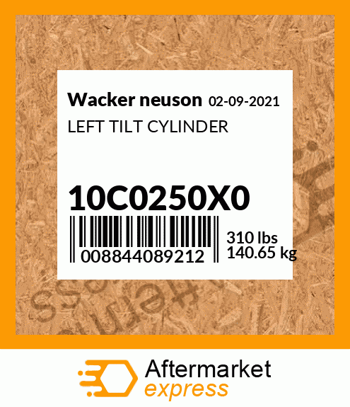 LEFT TILT CYLINDER 10C0250X0