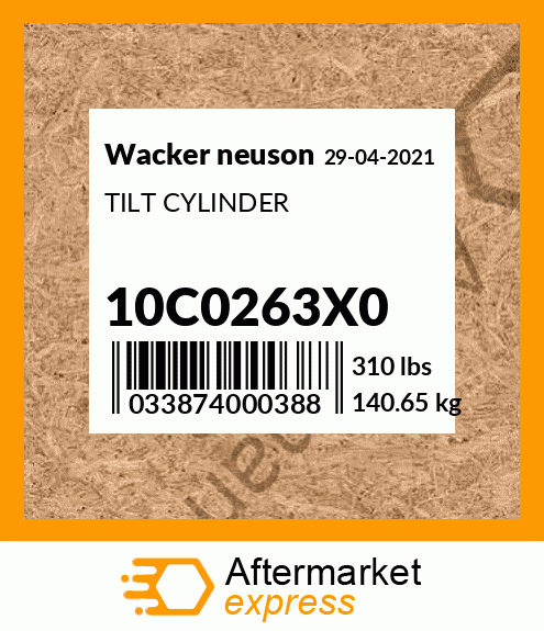 TILT CYLINDER 10C0263X0