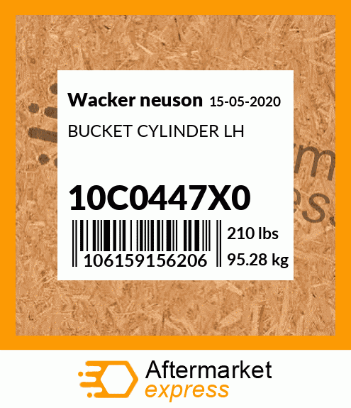 BUCKET CYLINDER LH 10C0447X0
