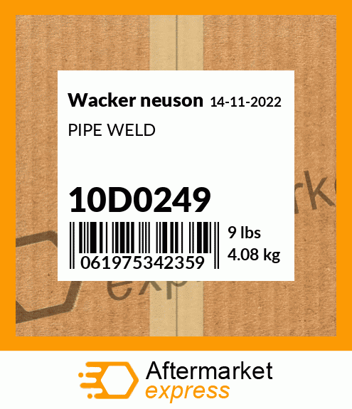 PIPE WELD 10D0249