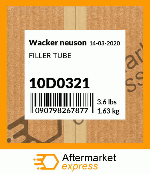 FILLER TUBE 10D0321
