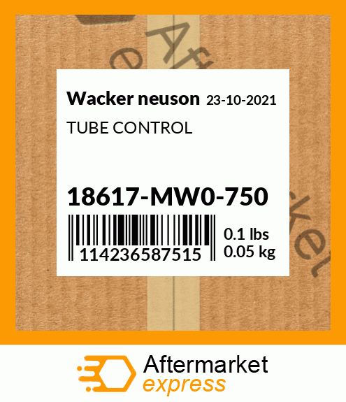 TUBE CONTROL 18617-MW0-750