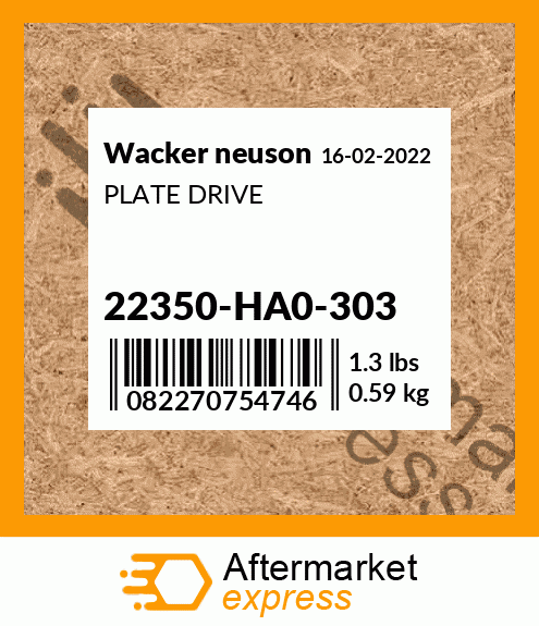 PLATE DRIVE 22350-HA0-303