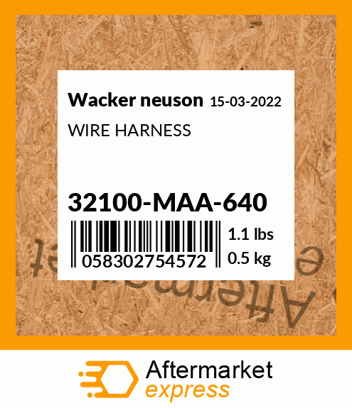 WIRE HARNESS 32100-MAA-640