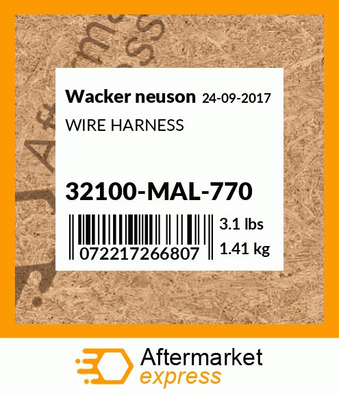 WIRE HARNESS 32100-MAL-770