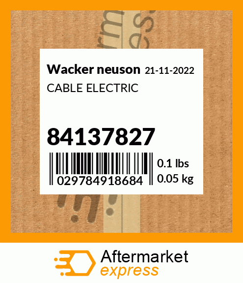 CABLE ELECTRIC 84137827