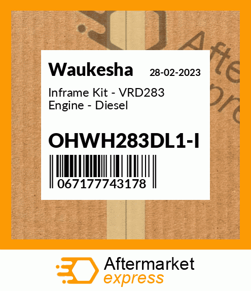 Inframe Kit - VRD283 Engine - Diesel OHWH283DL1-I