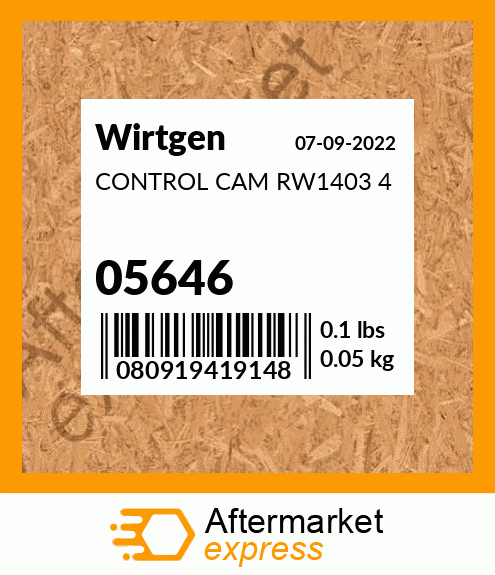 CONTROL CAM RW1403 4 05646