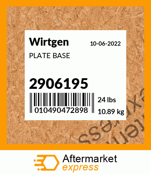 PLATE BASE 2906195