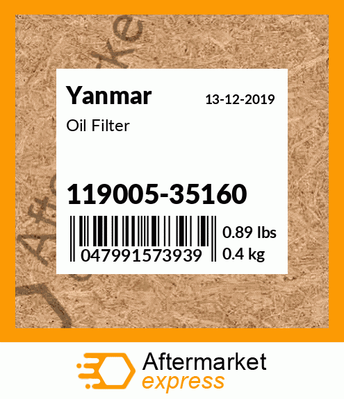 Oil Filter 119005-35160