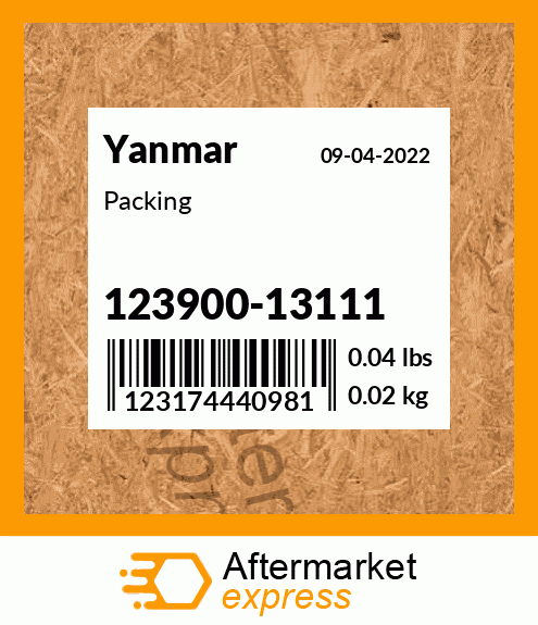 Packing 123900-13111