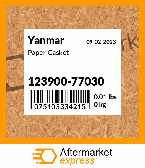 Paper Gasket 123900-77030