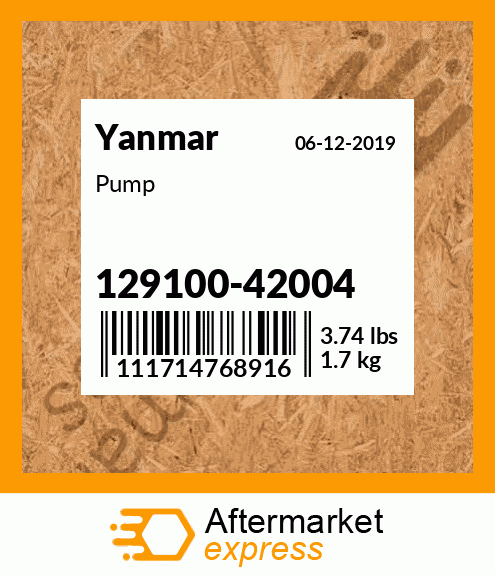 Pump 129100-42004