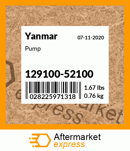 Pump 129100-52100