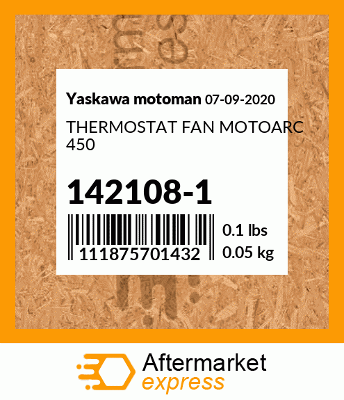 THERMOSTAT FAN MOTOARC 450 142108-1
