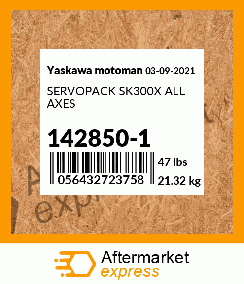 SERVOPACK SK300X ALL AXES 142850-1