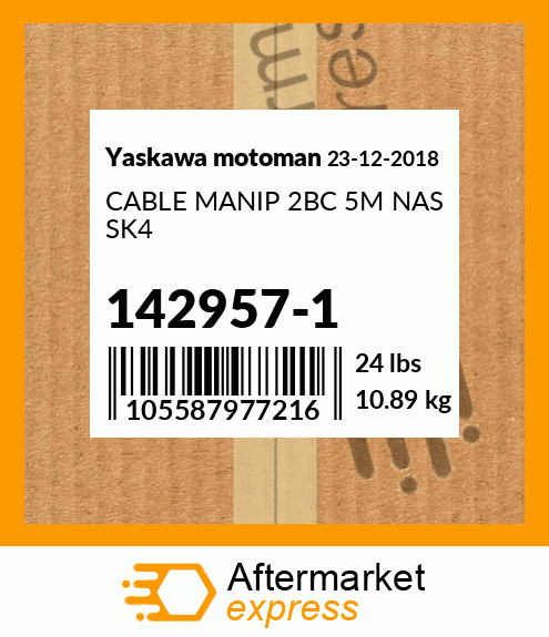 CABLE MANIP 2BC 5M NAS SK4 142957-1