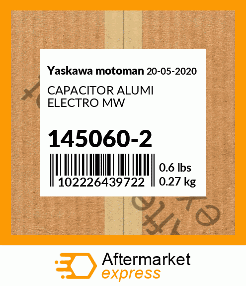 CAPACITOR ALUMI ELECTRO MW 145060-2