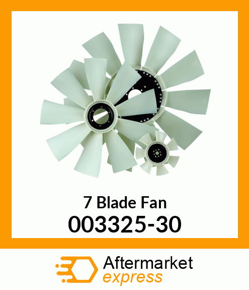 New Aftermarket 7 Blade Fan 003325-30