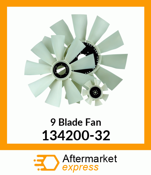 New Aftermarket 9 Blade Fan 134200-32