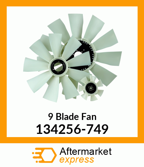 New Aftermarket 9 Blade Fan 134256-749
