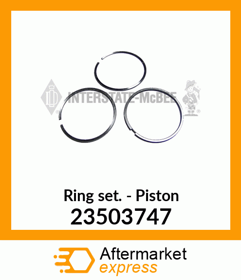 New Aftermarket RING SET, S60 23503747