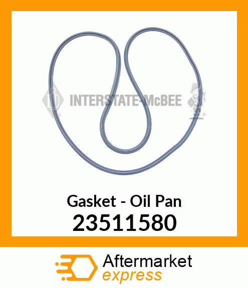 Oil Pan Gasket New Aftermarket 23511580