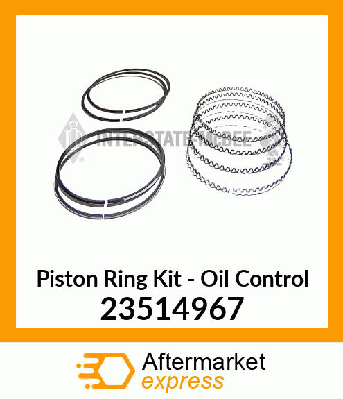 New Aftermarket RING SET, OIL CONTROL 23514967