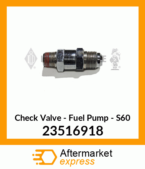 Fuel Check Valve New Aftermarket 23516918