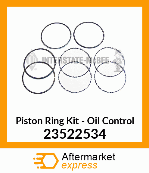 New Aftermarket RING SET, PIST. OIL CONTROL 23522534