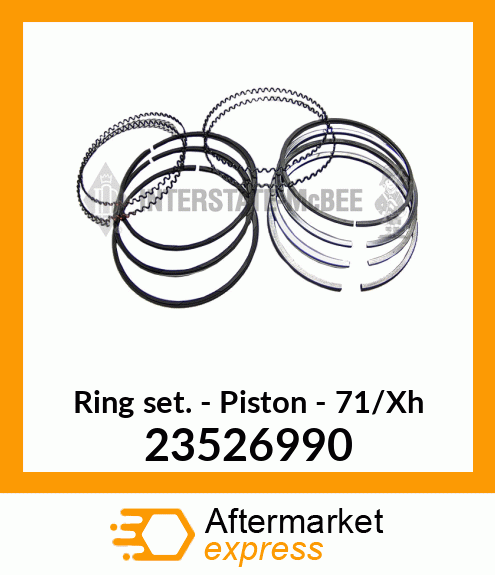 Piston Ring Set New Aftermarket 23526990