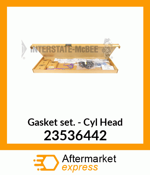 New Aftermarket GASKET SET, S60 23536442