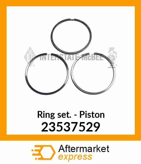 Piston Ring Set New Aftermarket 23537529
