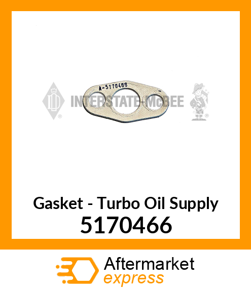 New Aftermarket GASKET, T OIL SUPPLY TUBE 5170466