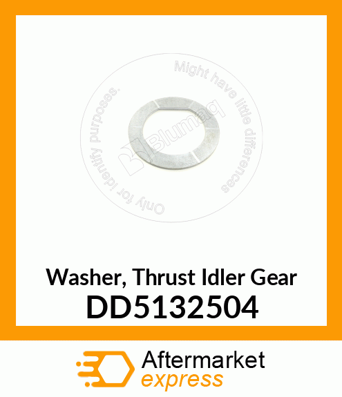 Washer, Thrust Idler Gear DD5132504