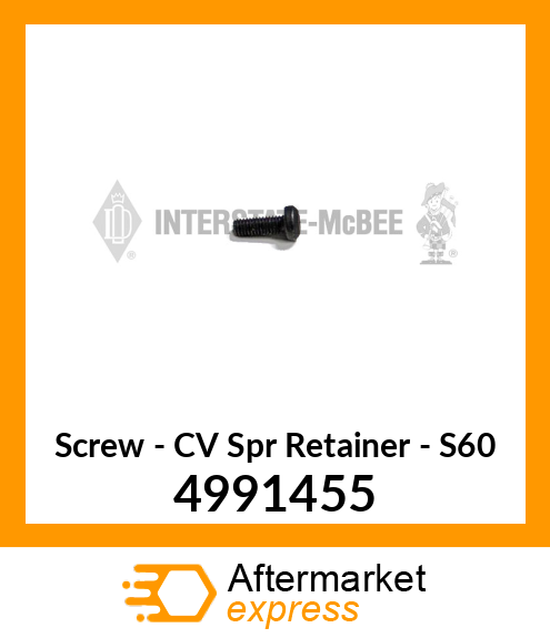 Screw - CV Spr Retainer - S60 4991455
