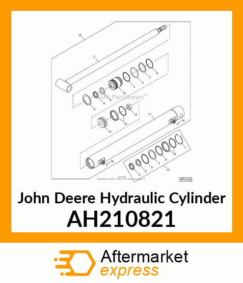 HYDRAULIC CYLINDER, 50 X 32 AH210821