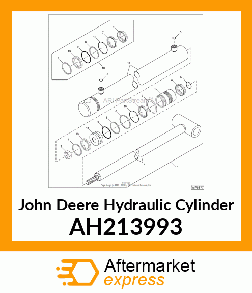 HYDRAULIC CYLINDER, 40 X 28 AH213993