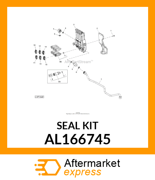 SEAL KIT, , ISO COUPLER SIZE 12.5, AL166745