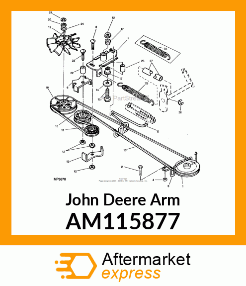 ARM, ARM, WELDED IDLER AM115877