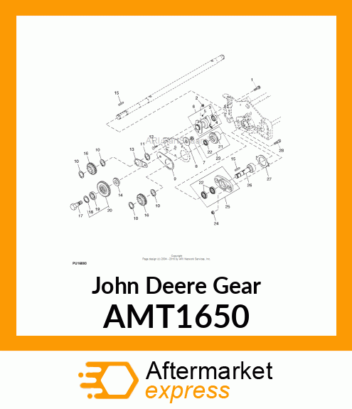 GEAR (IDLER ASSEMBLY),34 TEETH AMT1650